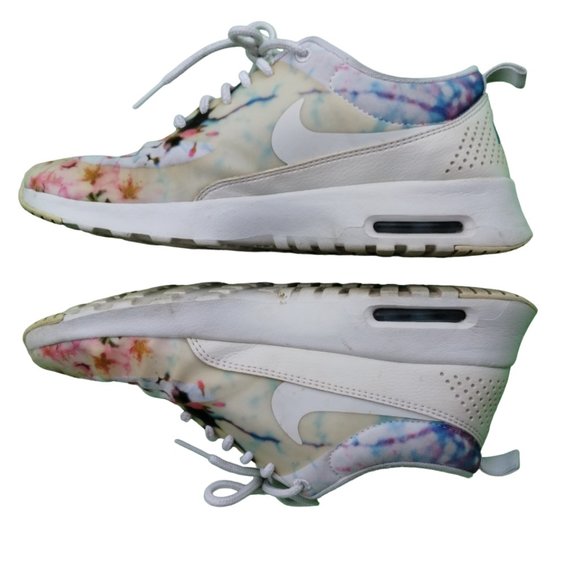 Nike Air Max Thea Cherry Blossoms Floral White Sneakers Women's 8.5 - 599408-102 - Picture 7 of 14